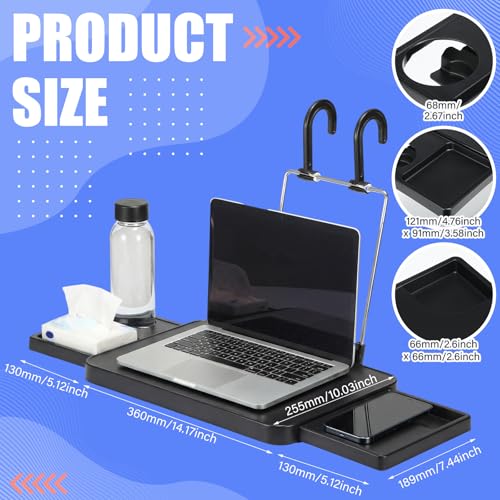 Fumete 14.17 x 10.03 Inch Walking Pad Treadmill Desk Attachment, Black by Fumete - Used condition - Image 5