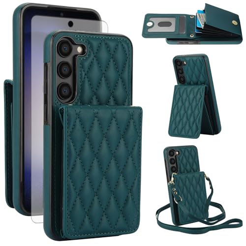 Étui portefeuille Samsung S23 5G avec porte-carte et bandoulière