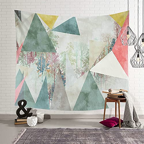 Tapiz de pared en forma de triángulo multicolor KnSam para transformar tu dormitorio 2