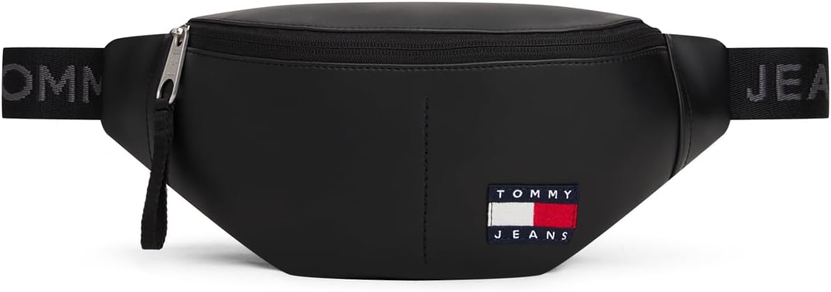 Tommy Jeans TJM ESS DAILY PU BUMBAG Erkek Çanta, Siyah, Tek Beden