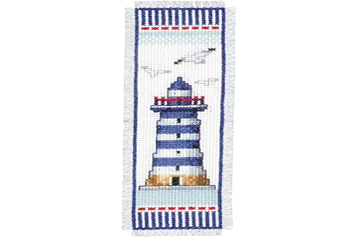 Vervaco Bookmark Lighthouse Counted Cross Stitch Kit, Multi-Colour
