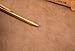 EKLOEN Solid Brass EDC Pocket Pen Portable Delicate Signature Pen Ballpoint Pen with Clip