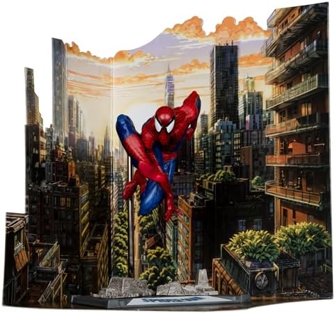 McFarlane Toys - Marvel Spider-Man 1:10th Scale Posed Figure with Scene (Spider-Man #6)