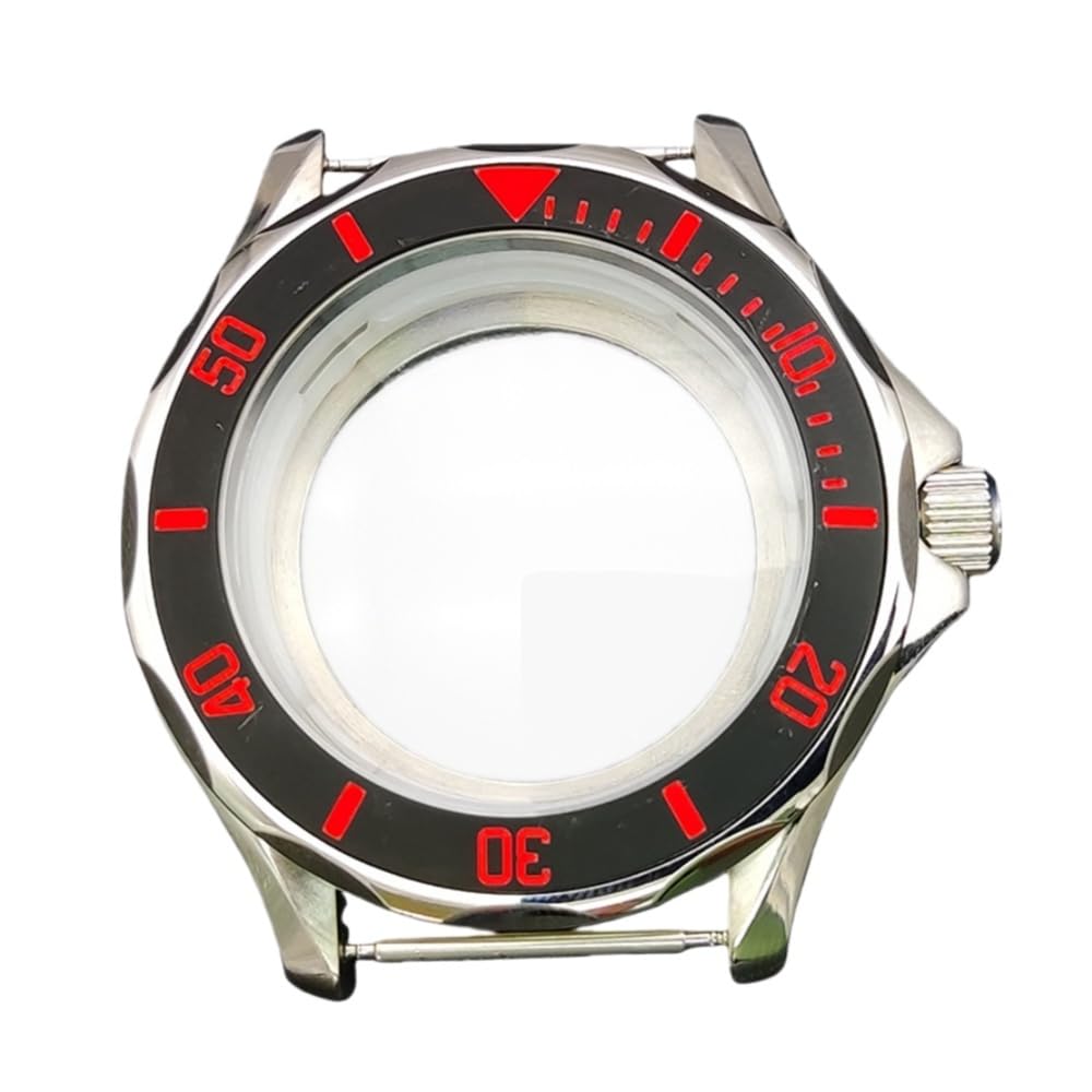 41mm Transparent Back Watch Case Fits NH35 4R36 Movement 31mm Dial, Stainless Steel DIY Watch Parts for Omega Seamaster