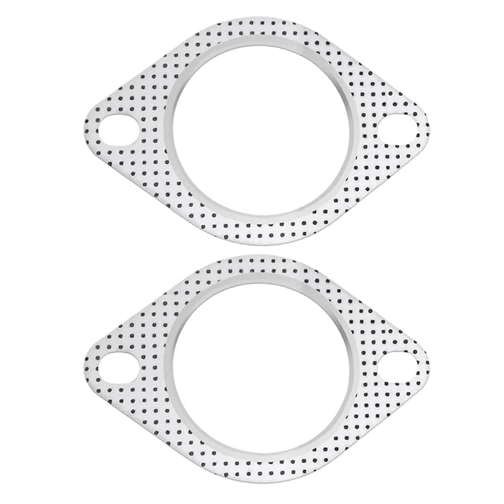 2 pezzi Guarnizione di Scarico, Guarnizioni di Scarico Delle Automobili,Guarnizioni Scarico Per Tubo Collettore Flangia Guarnizi (2.5in Inner Diameter,63-64mm/110mm)