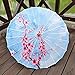 Deevoka Chinese Style Oiled Paper Umbrella, Silk Cloth Women Umbrella Rainproof, 32