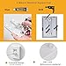 BESy Retractable Clothesline ABS case+Aluminum Dryer with Adjustable Stainless Steel Rope String Hotel Style Heavy Duty, Drill Free & Wall Mounted Method, 13.8 Feets,White
