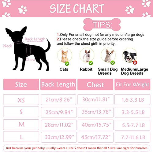 Dog Wedding Dress Dog Dresses For Small Dogs Girl Summer Puppy Clothes Outfit For Chihuahua Yorkie Teacup Shih Tzu Pink Holiday Cute Bowknot Pet Skitrt Apparel For Cats Clothing (X-Small, Pink) #TOP3