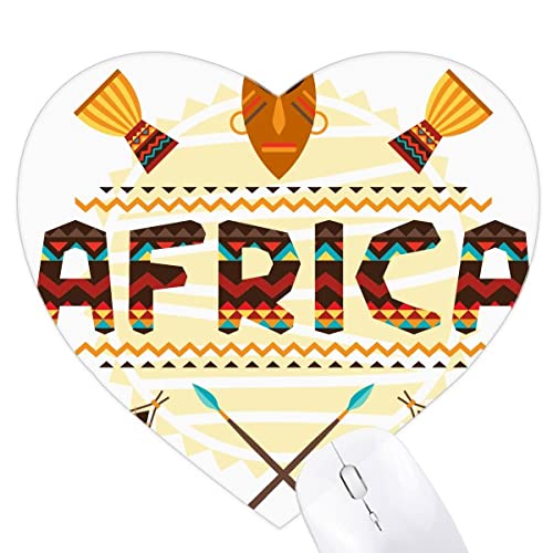 Tapis de souris en coeur afrique totem idée cadeau originale pour collègue et proche