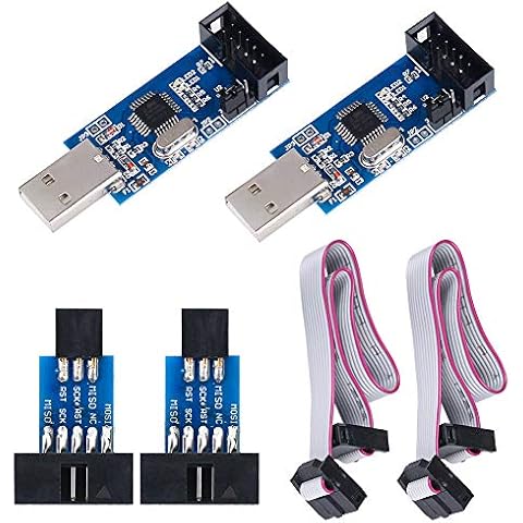 KeeYees 2 Piezas Descargador Programador para USBASP para ISP Cover