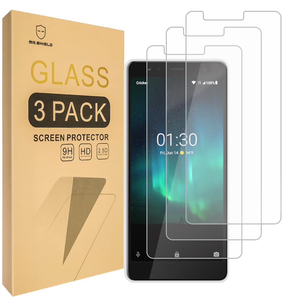 Mr.Shield [3-PACK] Designed For Nokia (3.1 A) / Nokia (3.1A) [Tempered Glass] Screen Protector [Japan Glass With 9H Hardness] with Lifetime Replacement
