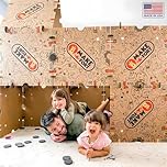 Make-A-Fort Building Kit - Build Really Big Indoor Forts for Kids - Get Kids Off Screens and Engaged in Creative Play - Reusable and Durable