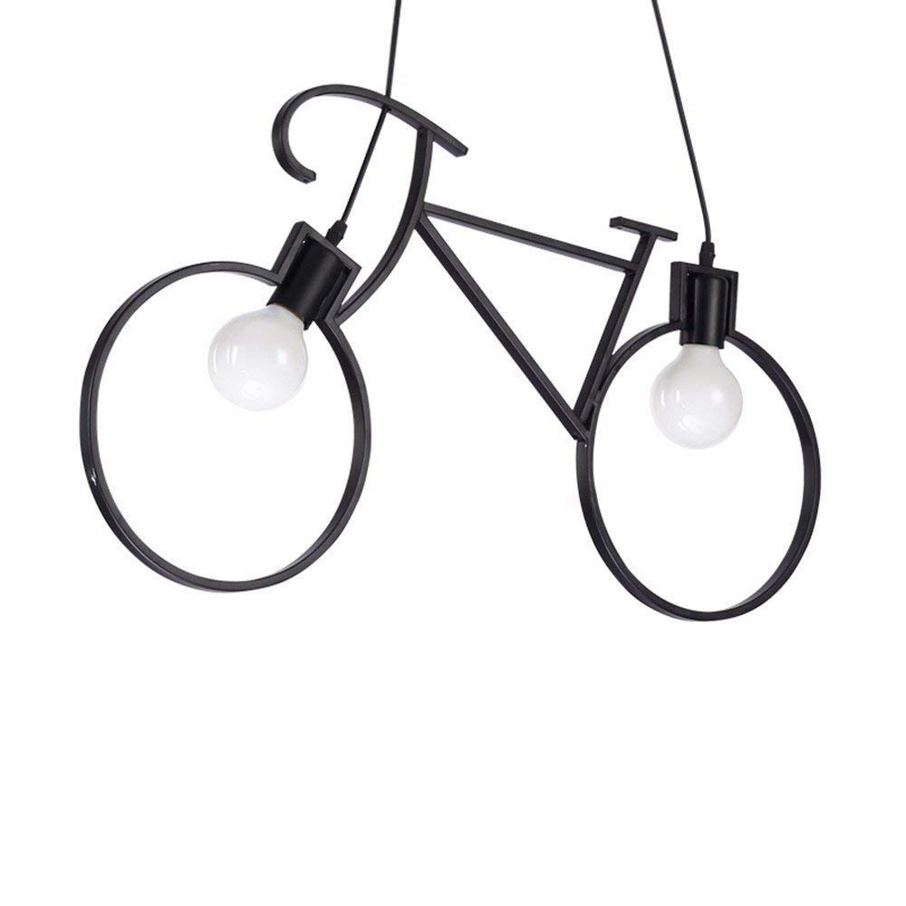 Suspension rétro fer noir 68x36cm pour remplacer un lustre démodé