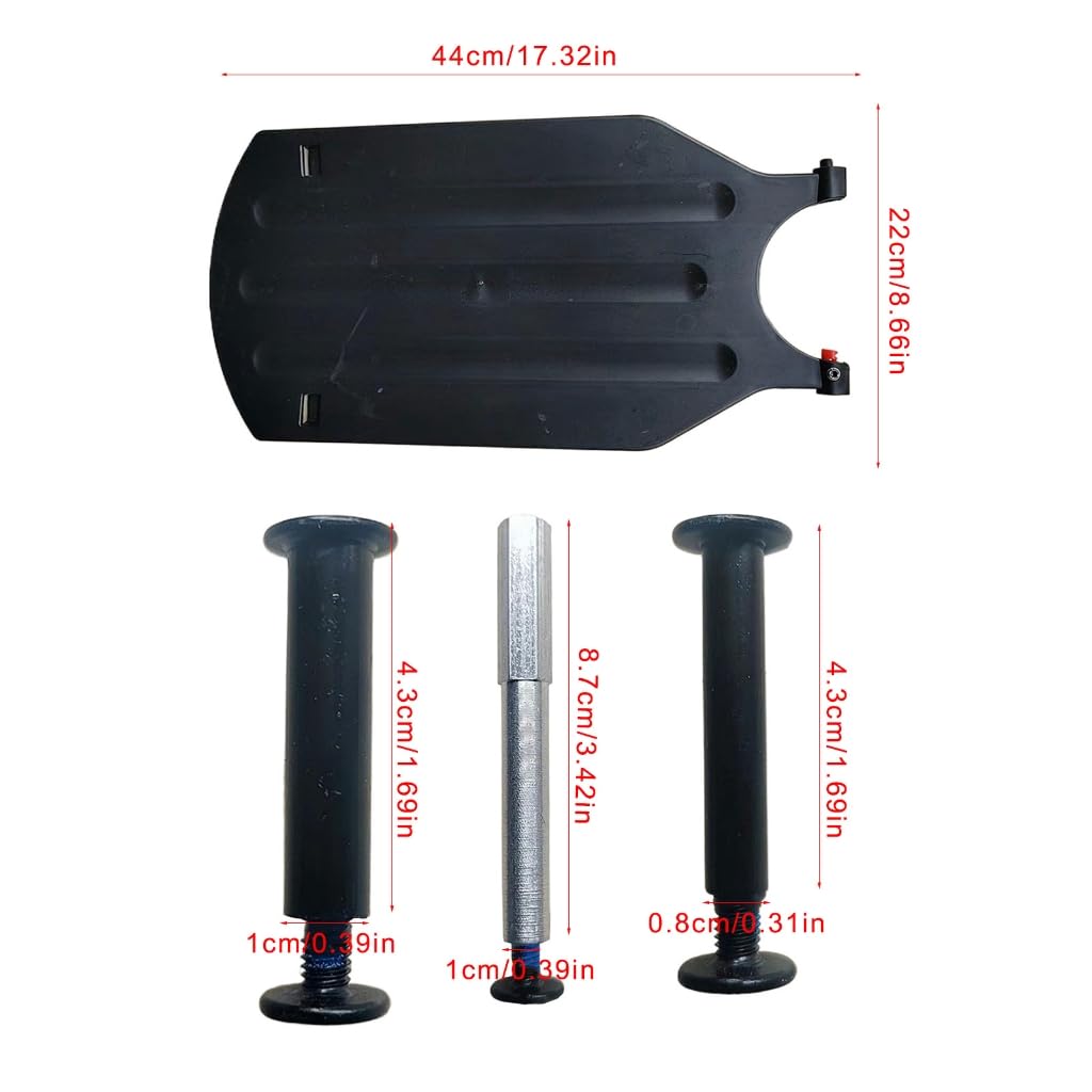 Planche de dossier de poussette, planche arrière noire, tige de roulement de roue avant et arrière, pièces de rechange pour landau, accessoires pour poussettes bébé