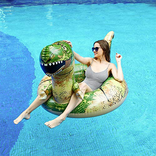 Finduwill 62'' Dinosaur Pool Floats, Inflatable Pool Floaties Swimming Rings Tube Pool Float Summer Beach Toys For Adults And Kids #TOP3