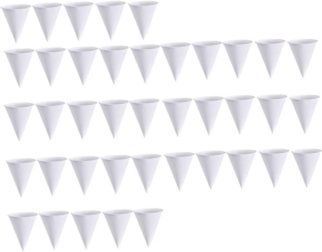 400pcs Cone Shape Paper Cups Ice Holders for Parties Events Drinks Lightweight and Practical Design