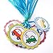 Transportation Thank You Favor Tags by Adore By Nat - Kid Boy Girl Birthday or Baby Shower Party - Set of 24