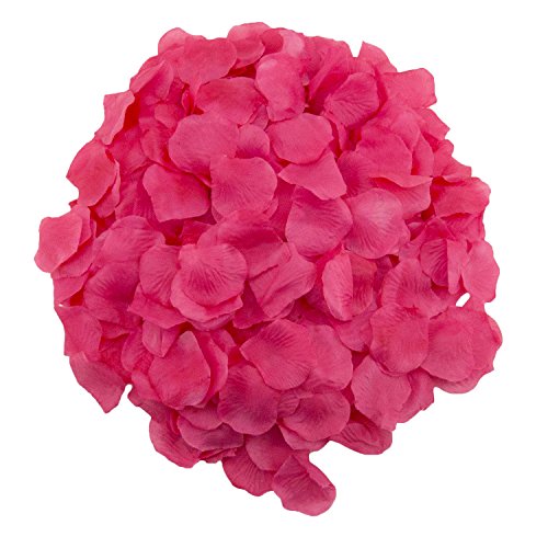 Adorox 1000 pétalos de rosa flores artificiales para fiestas jarrón Decor de novia ducha favor mesa confeti