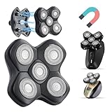 Universal Magnetic 5 Blade Replacement Heads for MANSCAPED Dome Shaver and Other Brands