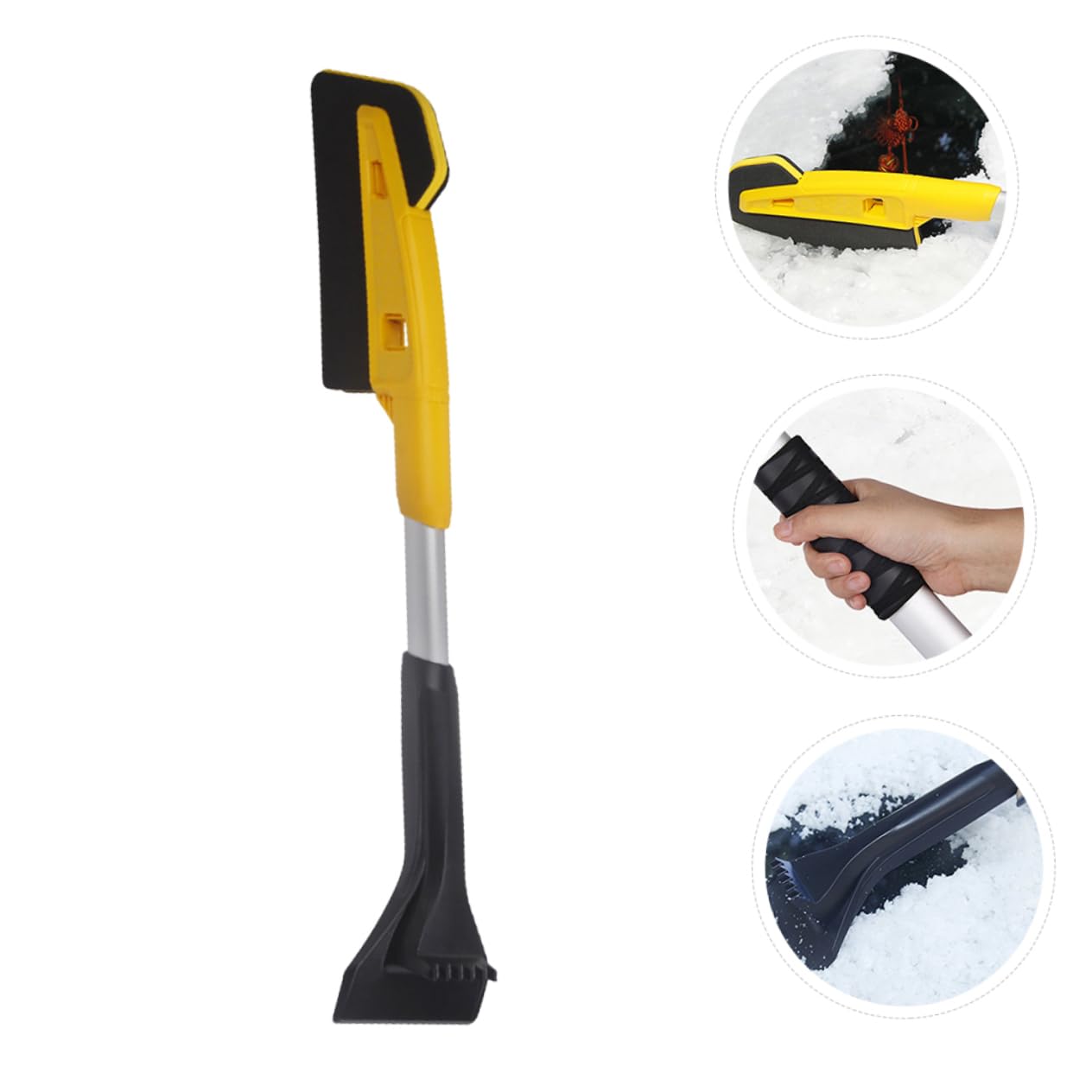 GANAZONO Eva Snow Shovel Practical Ice Water Scraper Sturdy Stainless Steel Multi-Function Snow Removal Tool