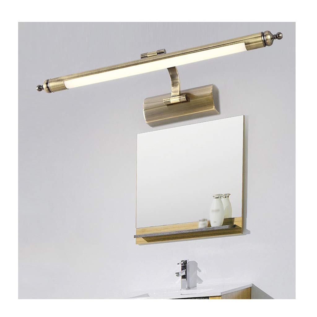 Badspiegellampen Led-Spiegelfrontleuchte Minimalistische Wandleuchte Badezimmer Feuchtigkeitsgeschützte Schrankspiegelleuchte Schminkspiegelleuchte Wasserdichter Edelstahlkörper Kupferwandbel