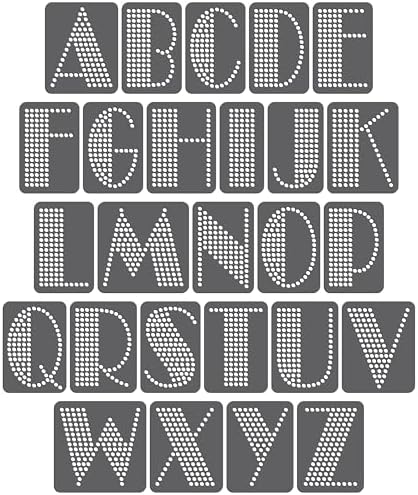 Rhinestone Genie Font - Broadway 3" Magnetic Rhinestone Template image 5