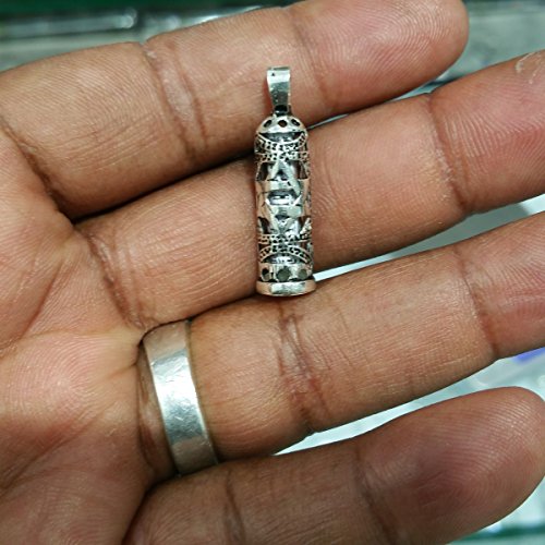 Pendentif Etoile de David argent mezouza collier chaîne billes - 6