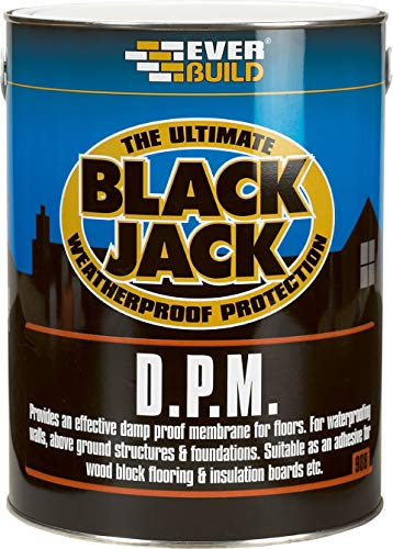 Everbuild 908 DPM Damp Proof Membrane - Black - 5 Litre