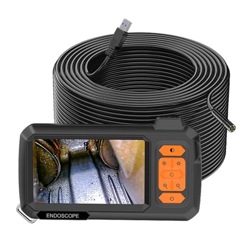 Cámara endoscópica HD1080P con boroscopio USB y pantalla para tuberías