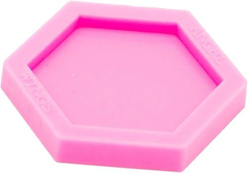 Miniatura 8 de Molde de silicona con forma de octágono brillante brillante de 1.5 pulgadas para carretes de insignias de enchufe de teléfono, fundición de resina,