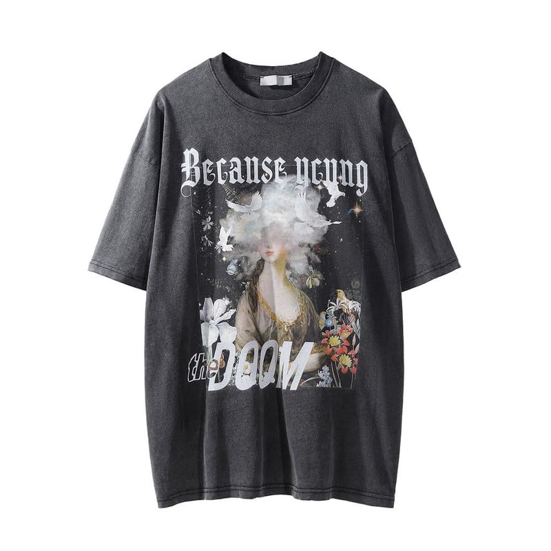 Amazon.co.jp: プリント半袖Tシャツメンズサマーinsアメリカン 