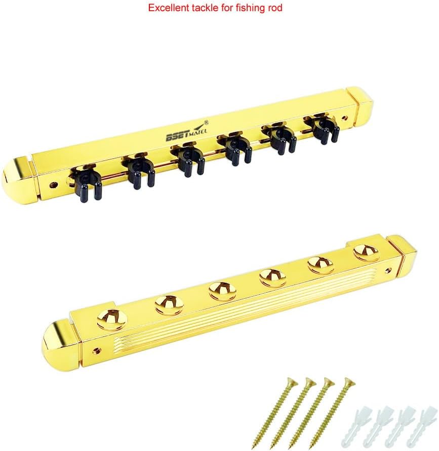 Replace New Vertical 6 Rods Rack Fishing Pole Holder Rod Holders Display Racks Fixing Rack Wall Mounted Rod Collection Rack Storage Combos