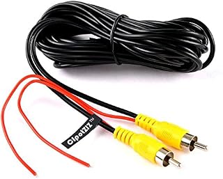 RCA Video Cable, Car Reverse Rear View Parking Camera Video Cable With Detection Wire (6 Meters)