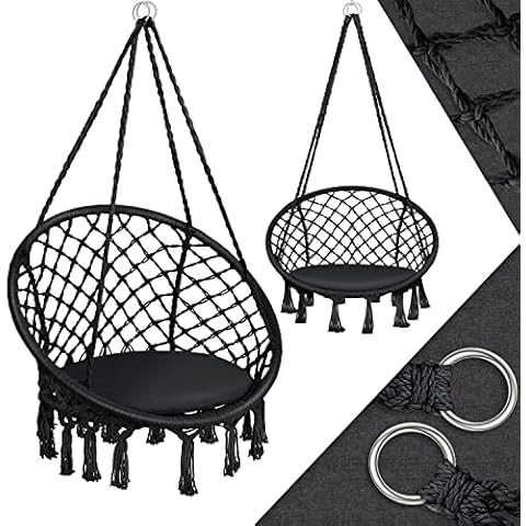 Hamaca Colgante Kesser con Asiento Acolchado Trenzado Cover