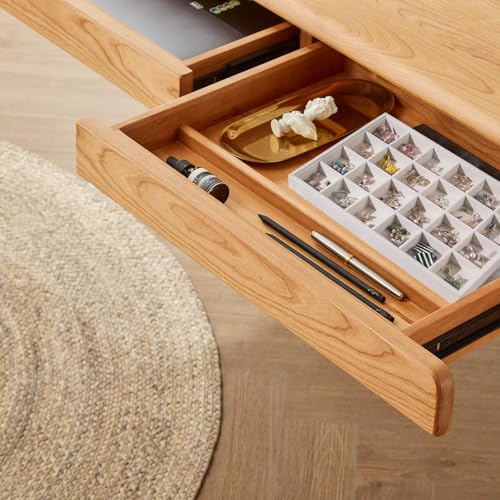 Image of Velvet Jewellry Drawer Organizer Stackable Tray (Beige, 24 Grid-Beige)
