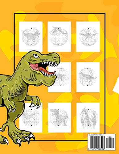 Dinosaur Maze Boor For 4 Years Old 100 Pages: Maze Puzzle Activity Logic and Brain Games for Learning Kids Age 3, 4, 5, 6, 7, 8 Gift for Boys and Girls 2 51EaJozALhL