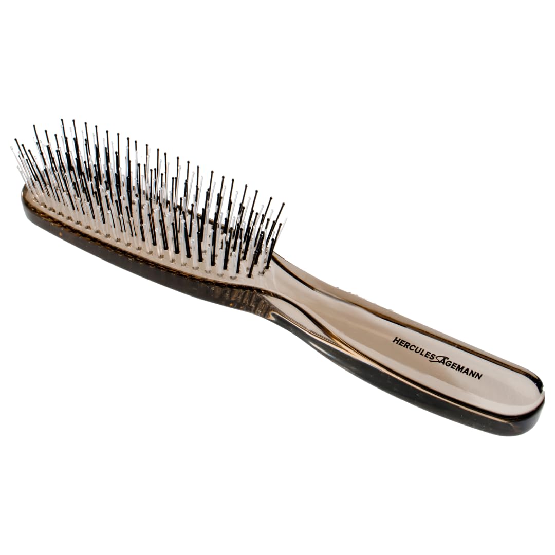 HERCULES SÄGEMANN - Zauberbürste Schlamm | Hochwertige Scalp Brush für sanftes Entwirren ohne Ziepen. Ideal für Damen und Herren, geeignet für nasses und trockenes Haar. | Farbe: Braun