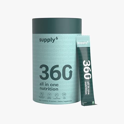 360 Ultimate Health Powder para mujeres y hombres  Nutrición integral con más de 80 vitaminas, minerales, probióticos y superalimentos  Apoya la