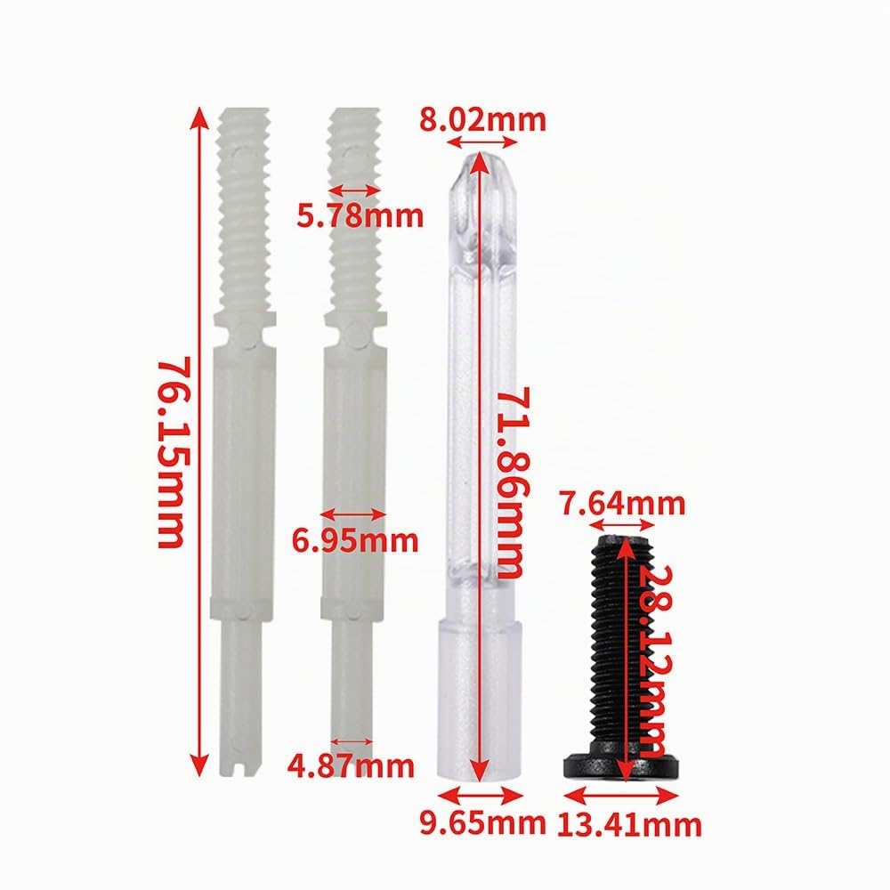 Bouton poussoir double et long WC D2D chromé multicolore AH0001700R Compatible avec chasse d'eau 822044001