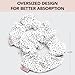 Kitsch Microfiber Hair Towel Scrunchie - Soft Large Scrunchies for Women - Scrunchies for Girls - Scrunchies for Thick Hair - Highly Absorbent Towels - Big Scrunchies for All Hair Types - 2 pcs - Dot