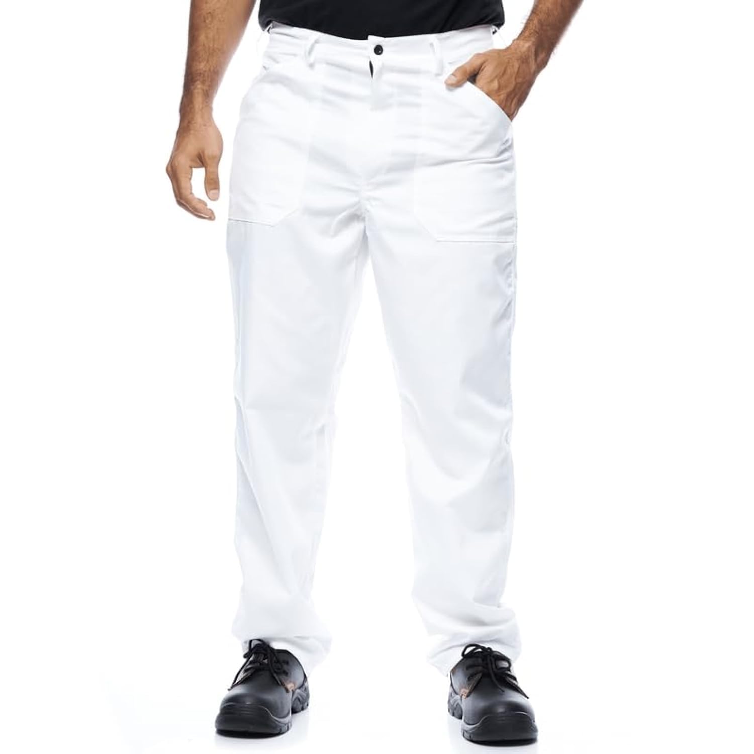 MAZALAT work wear Pantalons de Travail Homme, Pantalons de Travail Modèle Classique, Pantalon Cargo, Vêtements de Travail, Grandes Tailles jusqu'à 3ХL, Bleu, Blanc, Rouge, Vert, Gris