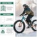 20x3.0 Zoll E-Bike Reifen–76-406 Fahrradmantel-Fatbike-Tires mit Anti-Rutsch-Profil Für Elektrofahrräder/Fat Bike/MTB (Schwarz mit brauner Rand, 2-Set (2 Reifen + 2 Schläuche + 2 Reifenheber))