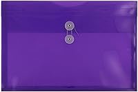 Vista 34 de Fundas de plástico con cierre de botón y cordel para guardar documentos (12 fundas de tamaño carta), de JAM Paper, Gris humo