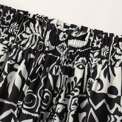 Pantalon de vacances taille élastique ajustable pour femme