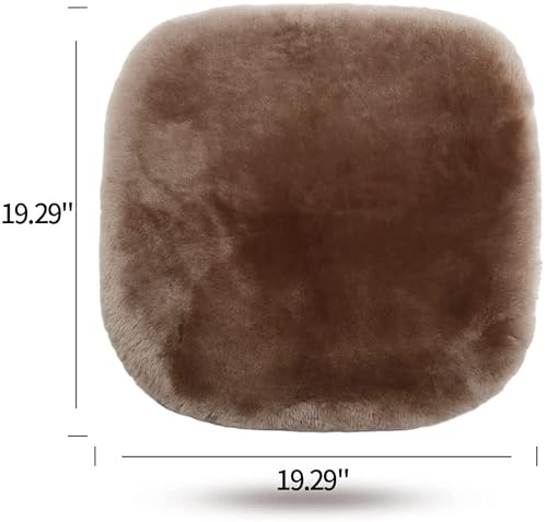 Iriwool Genuine Sheepskin Auto Seat Pad, Australian Soft Wool Seat Cover Breathable And Sweat-Wicking Comfort Warm Universal Fit,19.2 Inch X19.2 Inch (Front Seat Cushion 1Pc, Pink) #TOP5