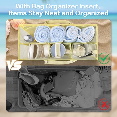 Image of XYFuuee Beach Bag Organizer Insert Divider for X Large Bogg Bag Accessories