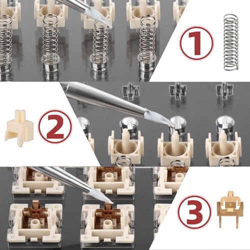 Image of GPL 205 G0 and GPL 105 for Mechanical Keyboard Switches Lube and Springs, Keyboard Switch Lube Grease (Both are 10g / 0.35oz