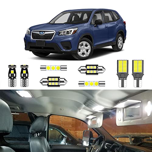 Kit LED interior blanco súper brillante 8 piezas para Subaru Forester miniatura 1
