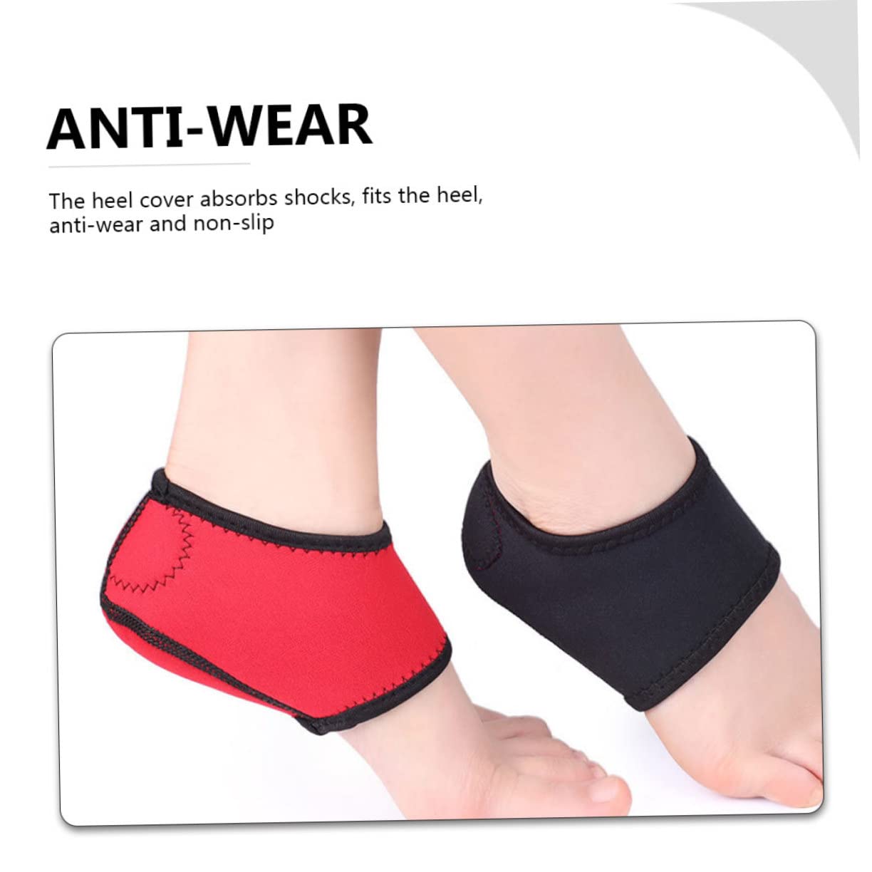 Healvian 10paare Antirutsch-fußschutz-socken Für Fersenpflege Atmungsaktive Und Schützende Fersencover Für Und Arbeitsschuhe