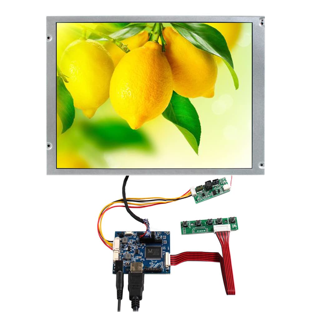 VSDISPLAY12.1 inch 1024x768 HD 4:3 VS121T-003A IPS 20pin WLED LCD Screen Wall-Mounted and HDMI Audio LVDs Controller Board